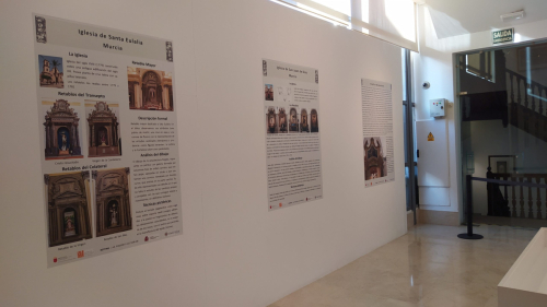 Museo de Bellas Artes de Murcia.Exposición de las obras de Pablo Sistori (Sirtori) en la Logia del Museo.D