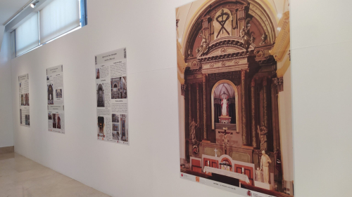 Museo de Bellas Artes de Murcia.Exposición de las obras de Pablo Sistori (Sirtori) en la Logia del Museo.E