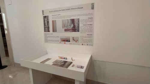 Museo de Bellas Artes de Murcia.Exposición de las obras de Pablo Sistori (Sirtori) en la Logia del Museo.G