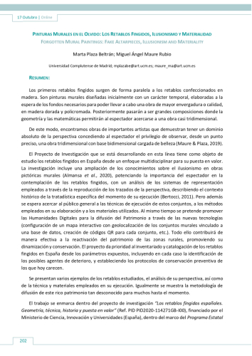 IV Congresso Ibero Americano deInvestigações em Conservação e Restauro.Práticas Sustentáveisno Património.belas-artes ulisboa.12 a 18 outubro 2022, Lisboa