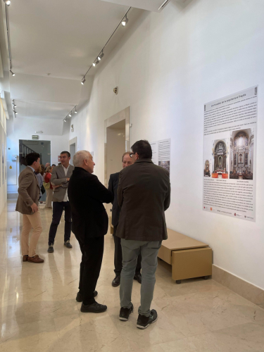 Museo de Bellas Artes de Murcia.Exposición de las obras de Pablo Sistori (Sirtori) en la Logia del Museo.H